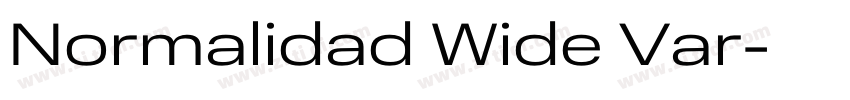 Normalidad Wide Var字体转换 Normalidad Wide Var字体转换